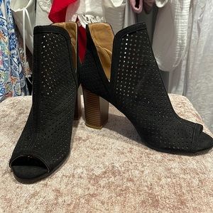 Never worn open toed booties